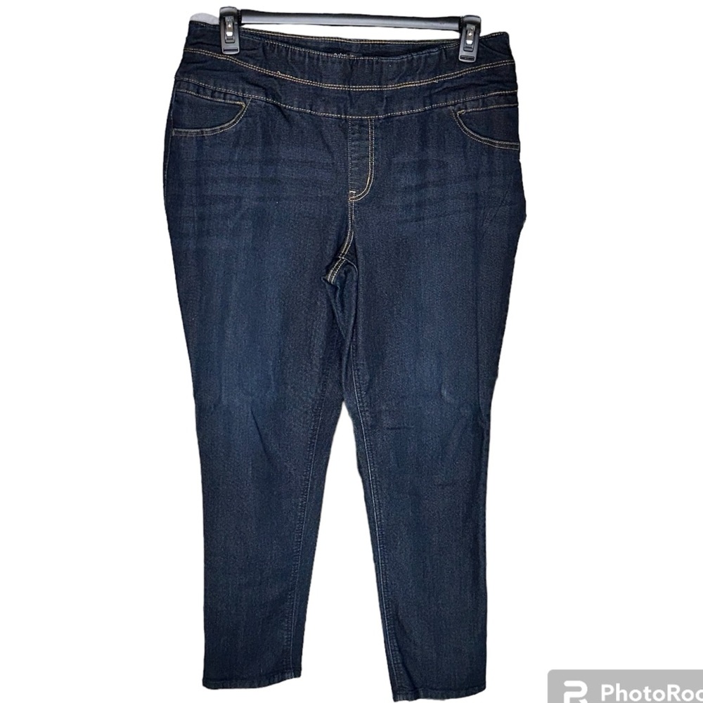 Relativity NWOT Ankle pull up denim elastic waist size 16 Length 28 leggings